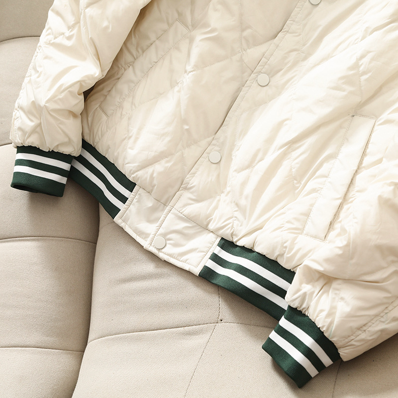 BO家原厂元单 轻薄同款秋冬保暖棒球领款式情侣男士羽绒服详情27