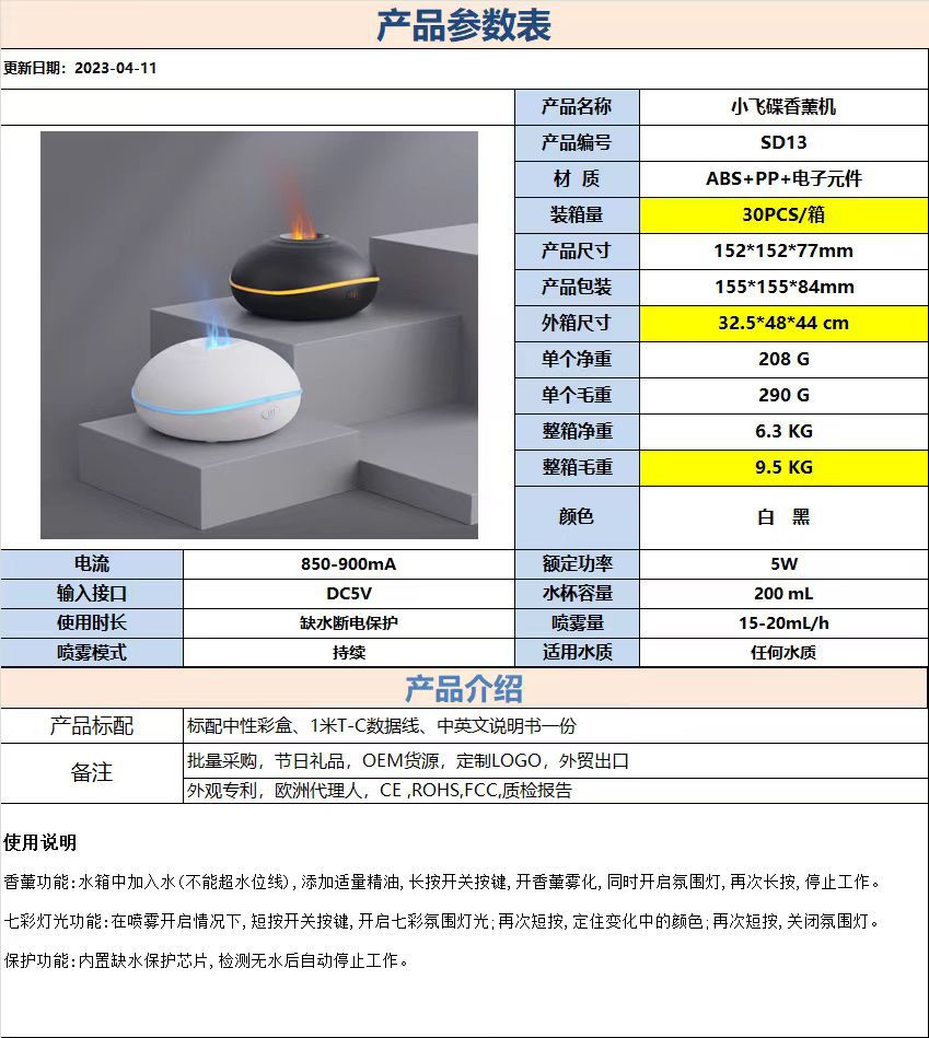 创意跨境仿真火焰香薰机 迷你车载桌面家用扩香机 火焰加湿器 持久香气 温馨舒适环境详情5