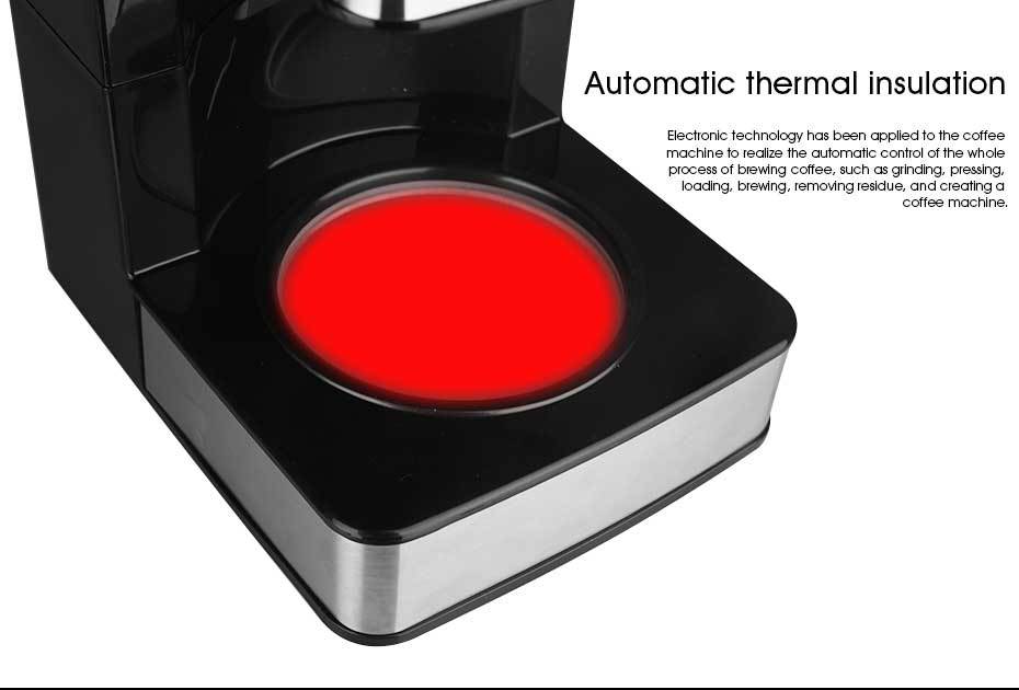 Cross-border 1.5L large-capacity fully automatic electric American-style drip coffee machine for home and office use pic 7