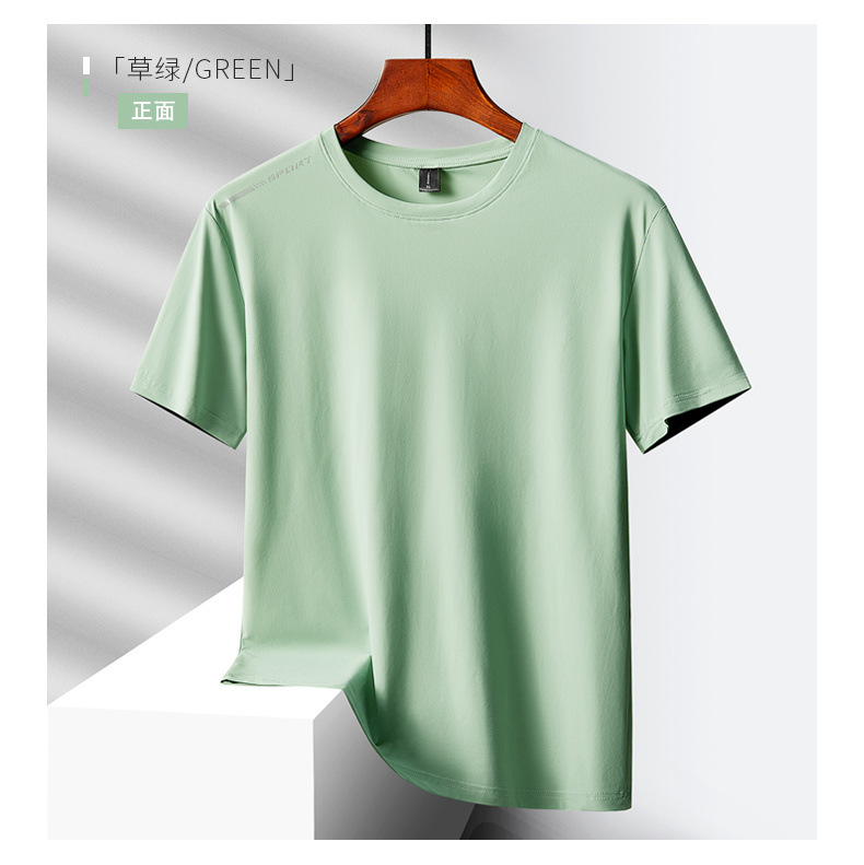 高品质户外冰感速干衣短袖t男款夏季圆领透气运动跑步健身大码T恤详情13