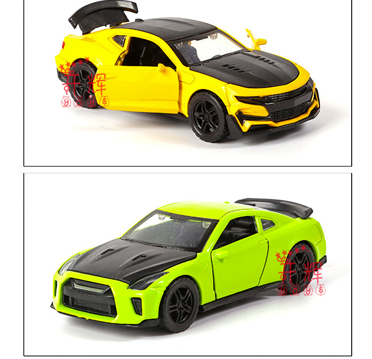 Трансграничный 1:36 сплав GTR sport, модель детских игрушек, троекратный автомобиль для выпечки кексов pic 10