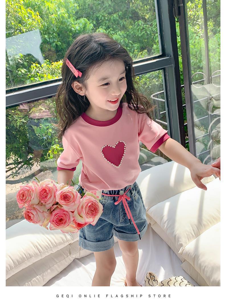 女童夏装t恤2024新款韩版洋气儿童短袖小女孩夏季半袖体恤上衣潮详情13