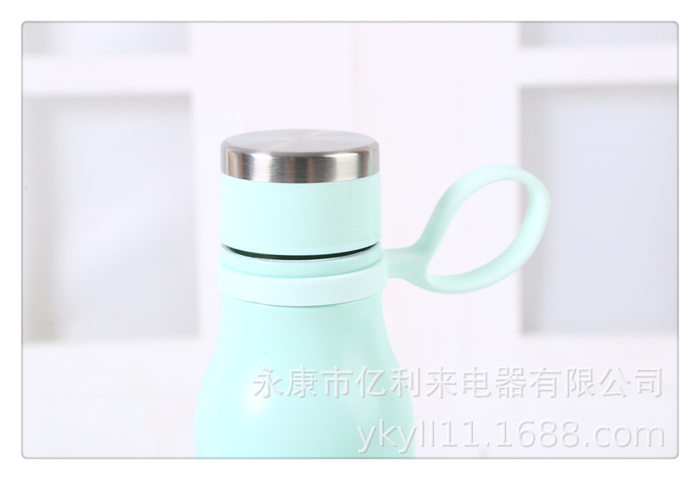 Portable cola bottle, sports frosted gradient color water cup, thermos cup, home stainless steel outdoor water bottle, shoulder strap, portable screwdriver pic 10