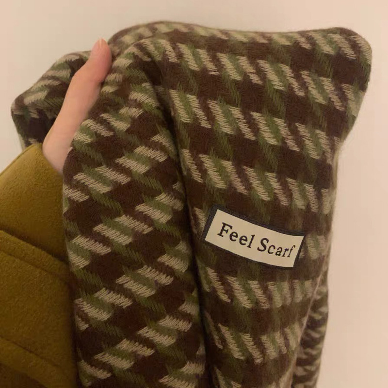 格子大集合~韩系格子流苏ins围巾女秋冬季百搭学生保暖氛围感围脖详情17