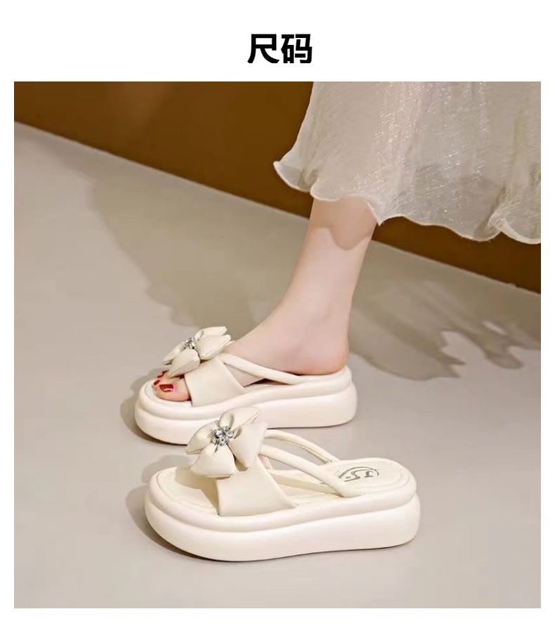 小香风厚底凉拖鞋女夏季外穿2024新款松糕气质增高仙女海边沙滩鞋详情35