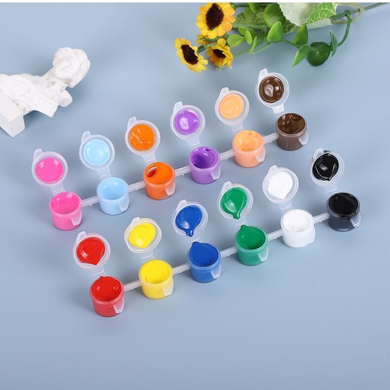 12色颜料条26色8色套装儿童涂鸦画制作石头画可水洗水彩颜料详情7