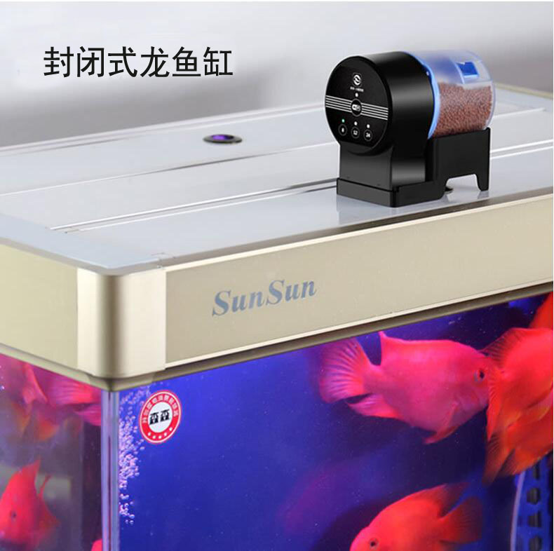Fish tank feeder, automatic fish tank feeding device for koi and goldfish, intelligent timed fish feeding machine for aquariums pic 4