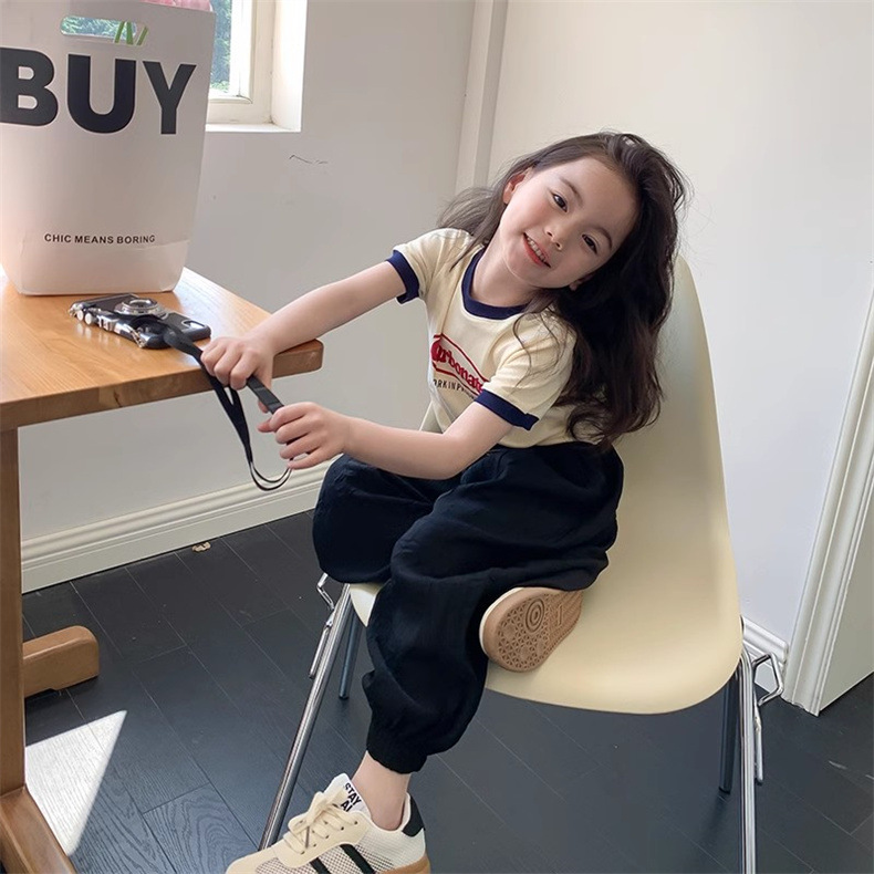 女童夏款短袖T恤女宝宝莫代尔印花卡通童装儿童圆领薄款面膜上衣详情18