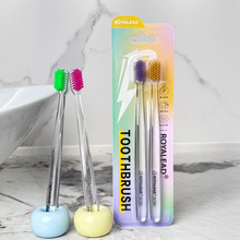 Japanese wide-head high-end soft-bristled toothbrush 3-piece set for adult teeth cleaning fine soft-bristled household gum protection toothbrush manufacturer wholesale pic 11