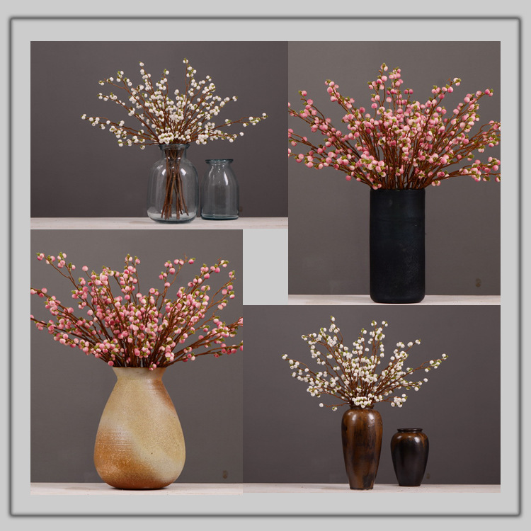 Dongli Wholesale Factory Director Direct sales of artificial ginkgo nuts, artificial flowers, wholesale of artificial flowers, home decorations, living room and dining room flower arrangements, flower art, artificial berries and fruits, one-piece consignment pic 2