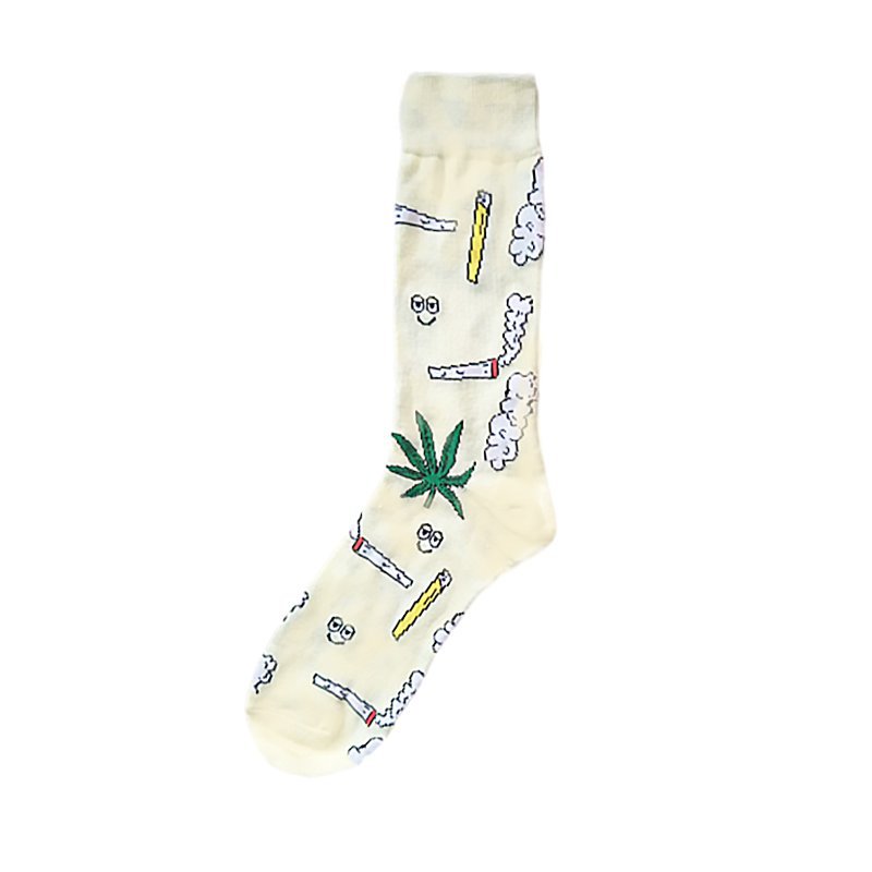 四季女棉彩虹香烟小马猫咪仙人掌酒吧潮流男中筒流行潮袜男袜袜子详情17