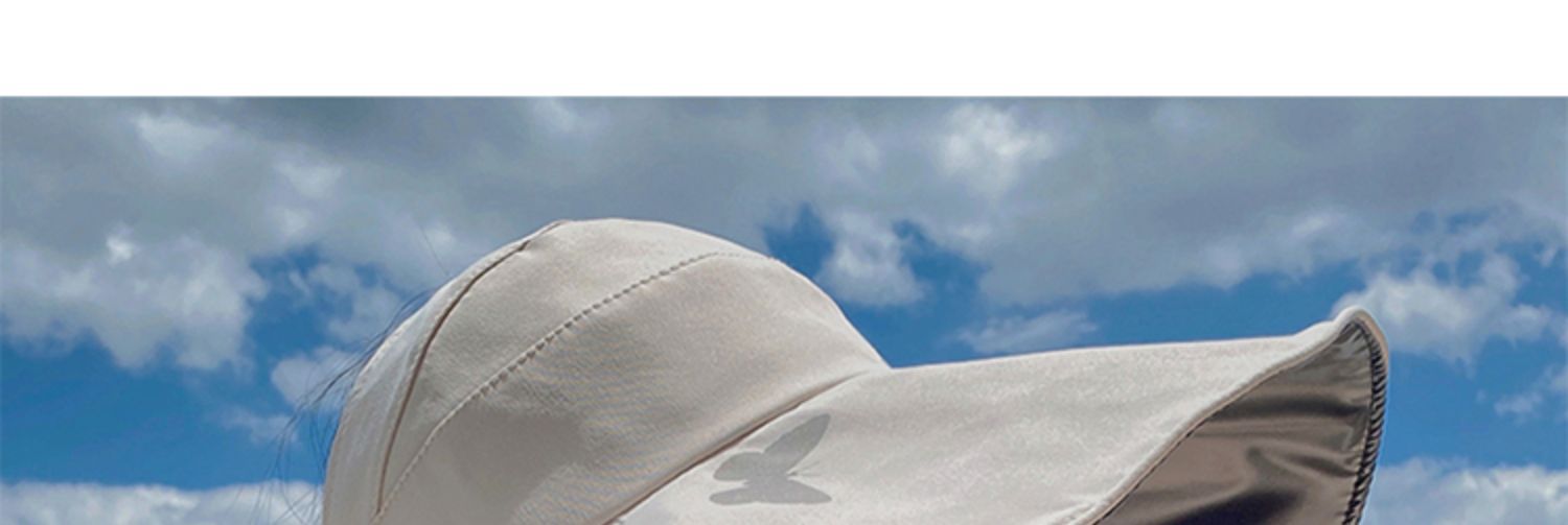 帽子女夏防晒空顶帽大沿韩版太阳帽百搭时尚蝴蝶结遮脸遮阳渔夫帽详情20