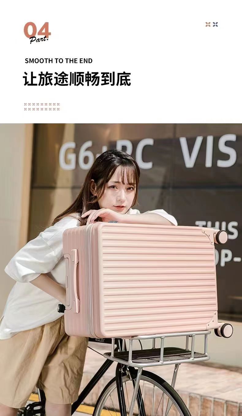 创新19开大容量行李箱开盖设计拉杆箱优选高品质密码箱静音万向轮详情9