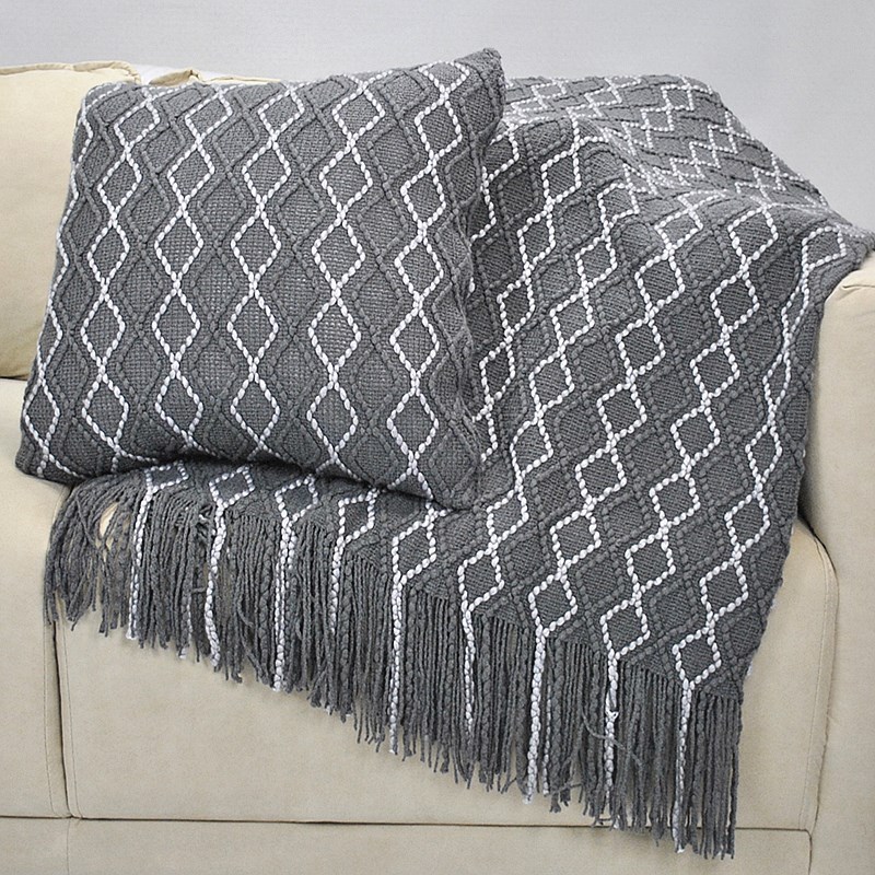 Bed cover, knitted blanket, tassel, sofa cover blanket, bed end blanket, nap blanket, air conditioning blanket, cover blanket, lap blanket, leisure blanket pic 19