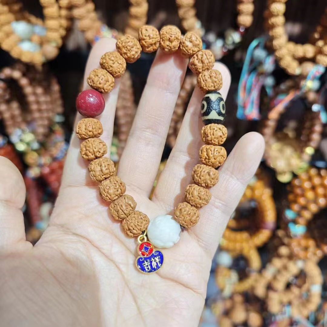 National trend cultural and creative, natural diamond Bodhi seed bracelet, Du Mu retro tassel hand-held pendant, collectible and wholesale pic 19