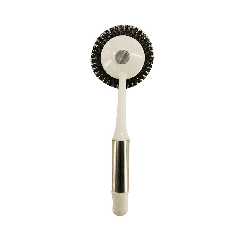 Wholesale of kitchen wall-mounted cleaning dishwashing brushes, stainless steel wire and plastic pot washing brushes pic 3