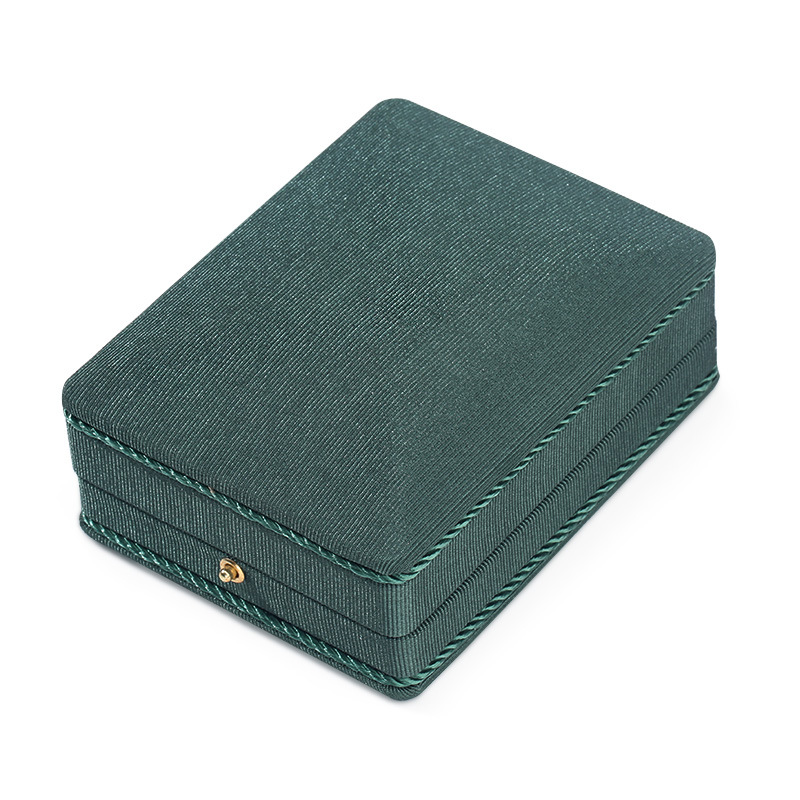BZH14 Antique Gift Box, dark green, velvet texture, 8.4*11*4.5CM pic 3