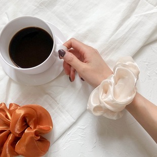 韩国东大门气质褶皱宽边纯色发箍发卡时尚复古压发韩版头箍发饰女详情10