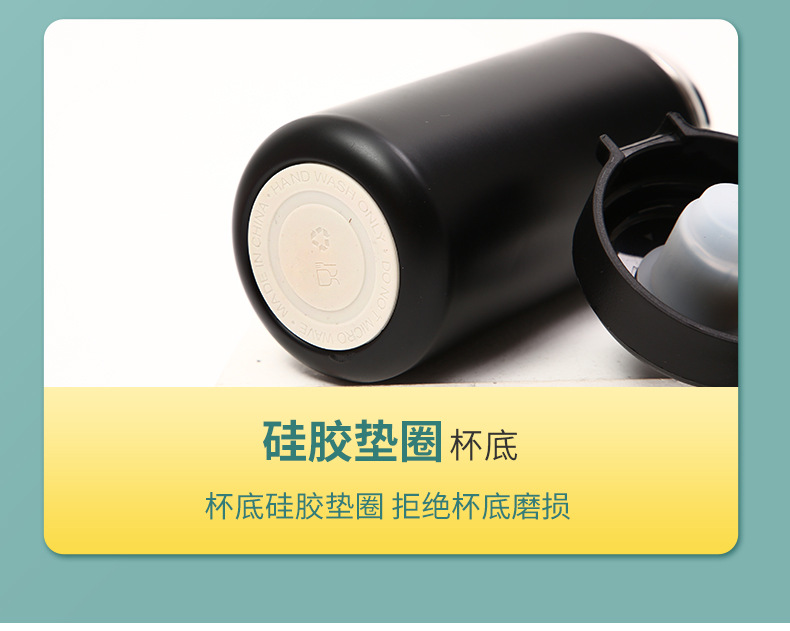 Wholesale of new 304 stainless steel simple and bountiful lid pea cups, mini and portable thermos cups for students pic 13
