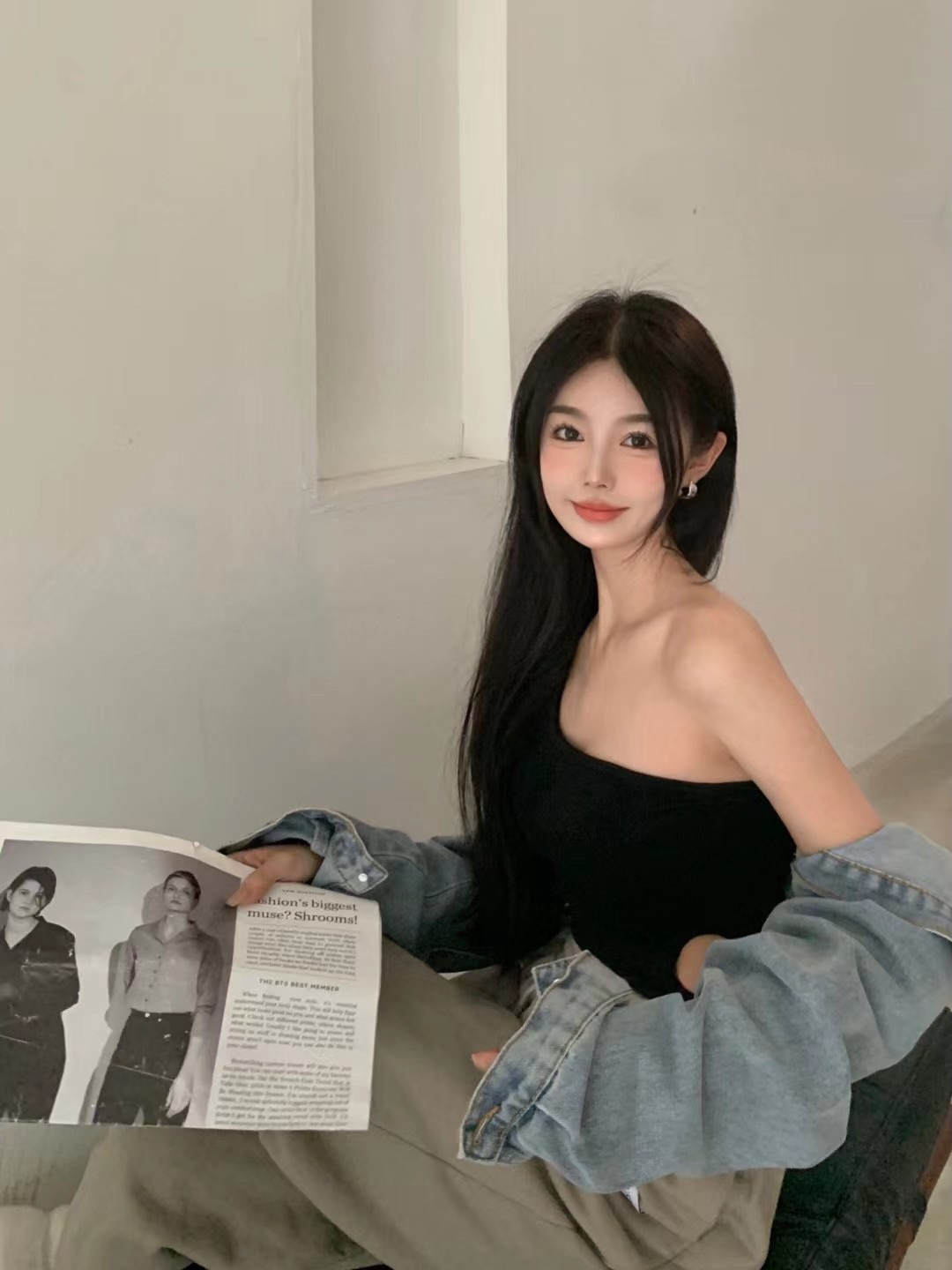 2021新款性感辣妹无痕斜肩抹胸一体固定杯百搭打底外穿裹胸美背女详情18