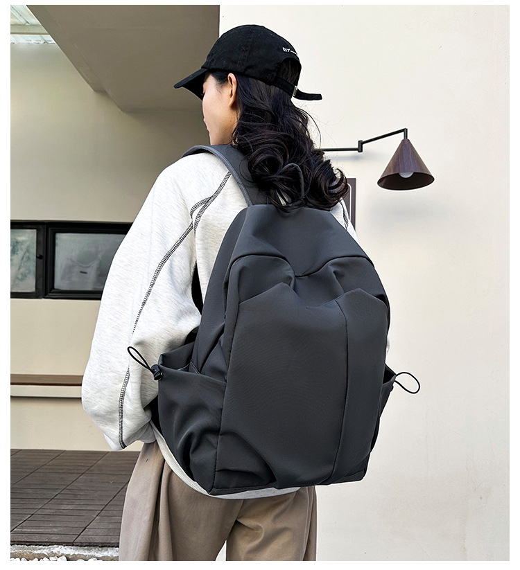 2024新款书包女大学生高中初中生旅行防水背包潮牌男大容量双肩包详情14