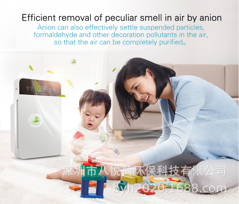 Air purifier, household indoor humidification, UV ultraviolet disinfection, formaldehyde removal, smoke and odor removal, negative ion purifier pic 41