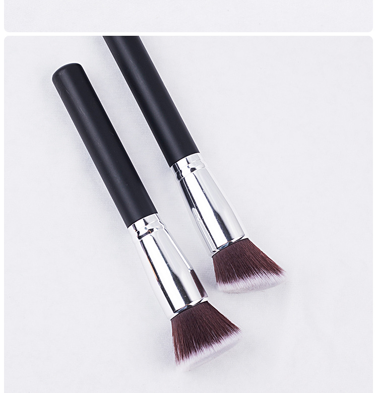 New plastic single-stem loose powder foundation brush, gradient soft bristle blush brush, portable and portable beginner makeup brush pic 10