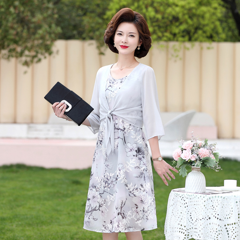 妈妈春装洋气小衫七分袖针织打底衫中年女士夏季冰丝T恤薄款上衣详情11