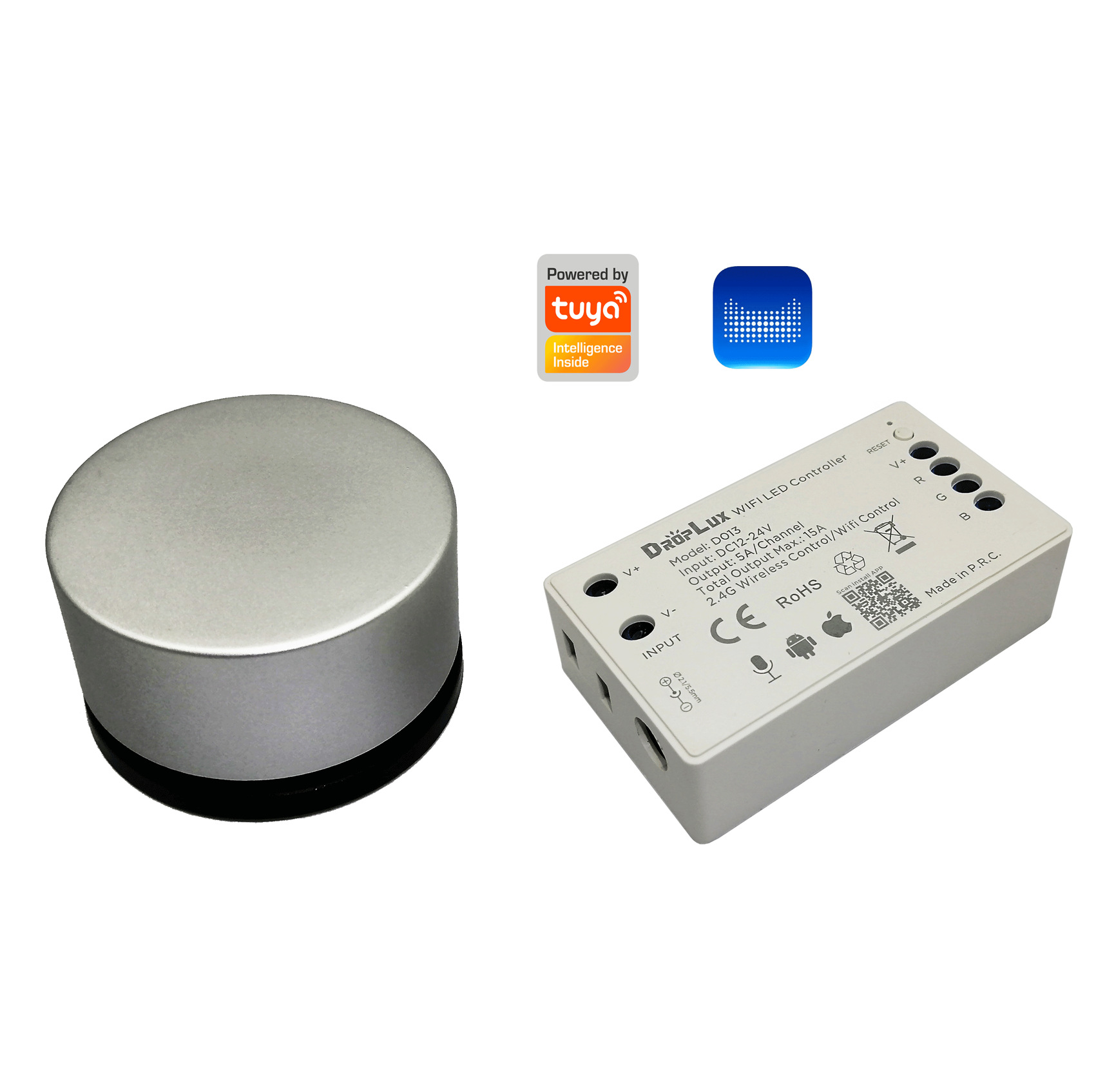 WIFI controller, Tuya Smart RGB controller, mobile phone remote control, Tmall Xiaoai voice control pic 2
