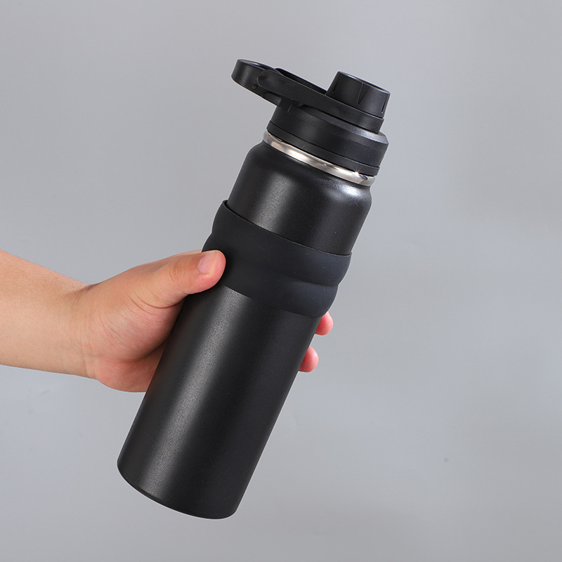 Customized cross-border space kettle with anti-slip silicone sleeve, direct drinking sports kettle, 304 stainless steel large-capacity insulated cup pic 4