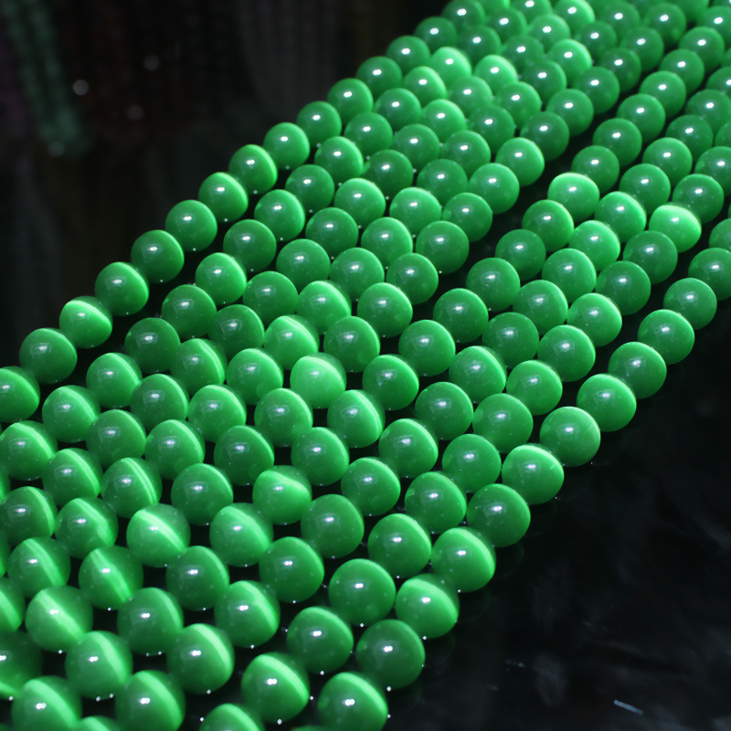 猫眼石珠子批发手串配饰散珠diy饰品配件手链项链耳环圆形串珠详情14