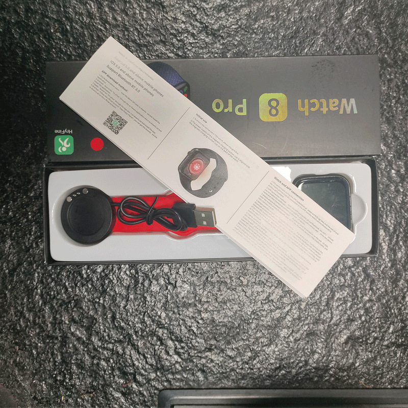 跨境外贸Watch8 Pro智能1.83屏蓝牙通话运动计步运动心率血压手表详情6