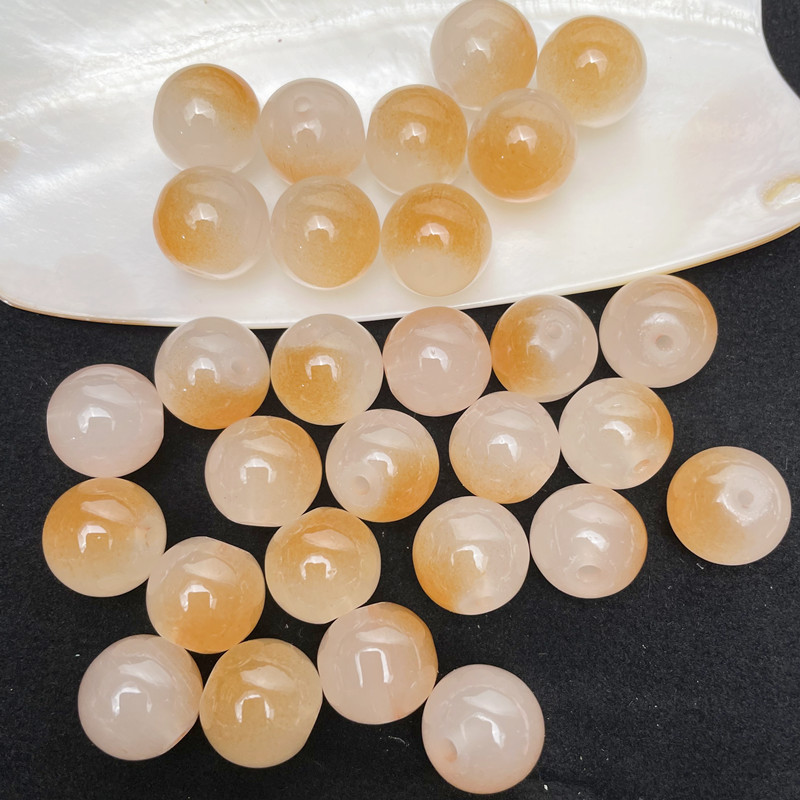 现货6 8 10mm双色玻璃珠子散珠手工diy手串配件批发项链饰品材料详情4