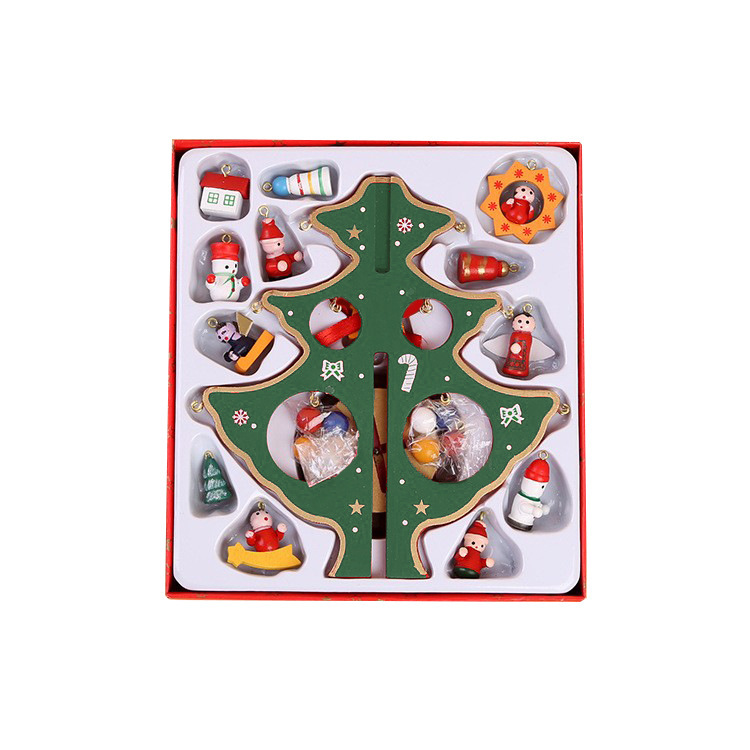 Only Supreme Christmas Decorations Desktop Christmas Tree Display Mini Christmas Tree Wooden Display Window Display items pic 12