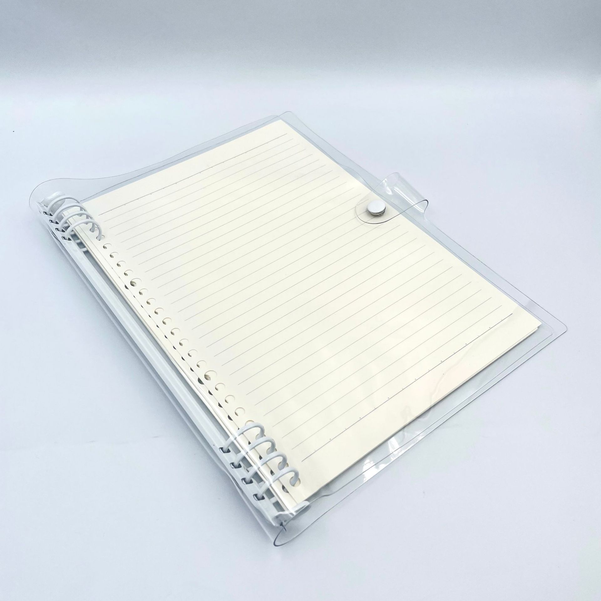 مجلد PVC الشفاف B5 مجلد يدوي بثمانية مجلدات بالألوان من مجلد اليد pic 11