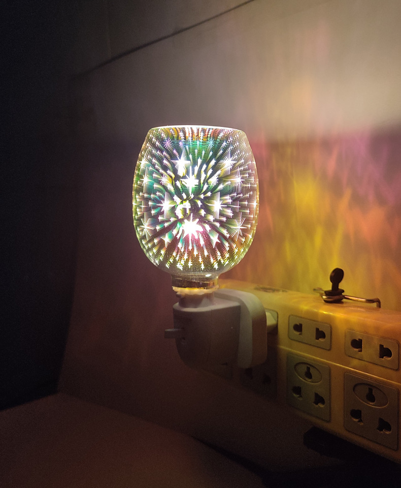 3D Glass aromatherapy wax melting lamp Night light, fresh air, home aromatherapy creative flameless electric wax melting device pic 6