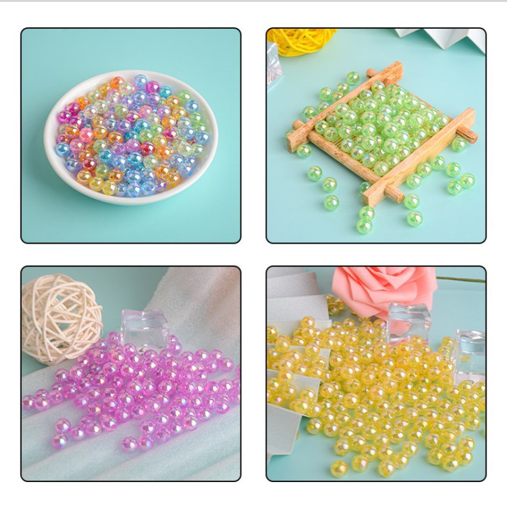 New macaron-colored camellia beads perforated solid rose loose beads diy beading material resin accessories pic 45
