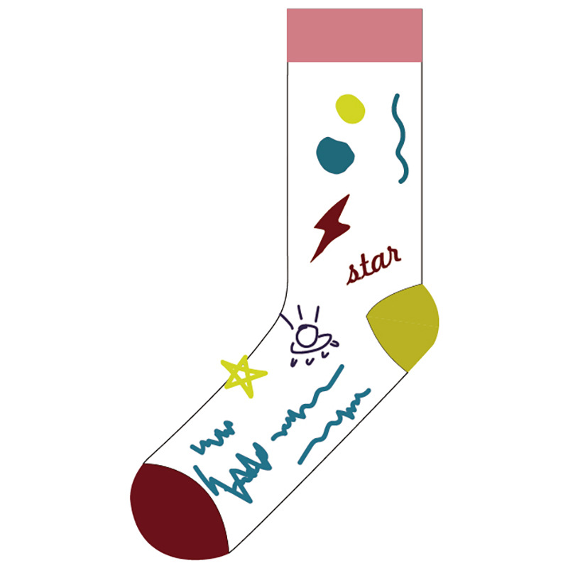 23年新款 春夏流行棋盘格精梳棉中筒女袜潮袜详情13