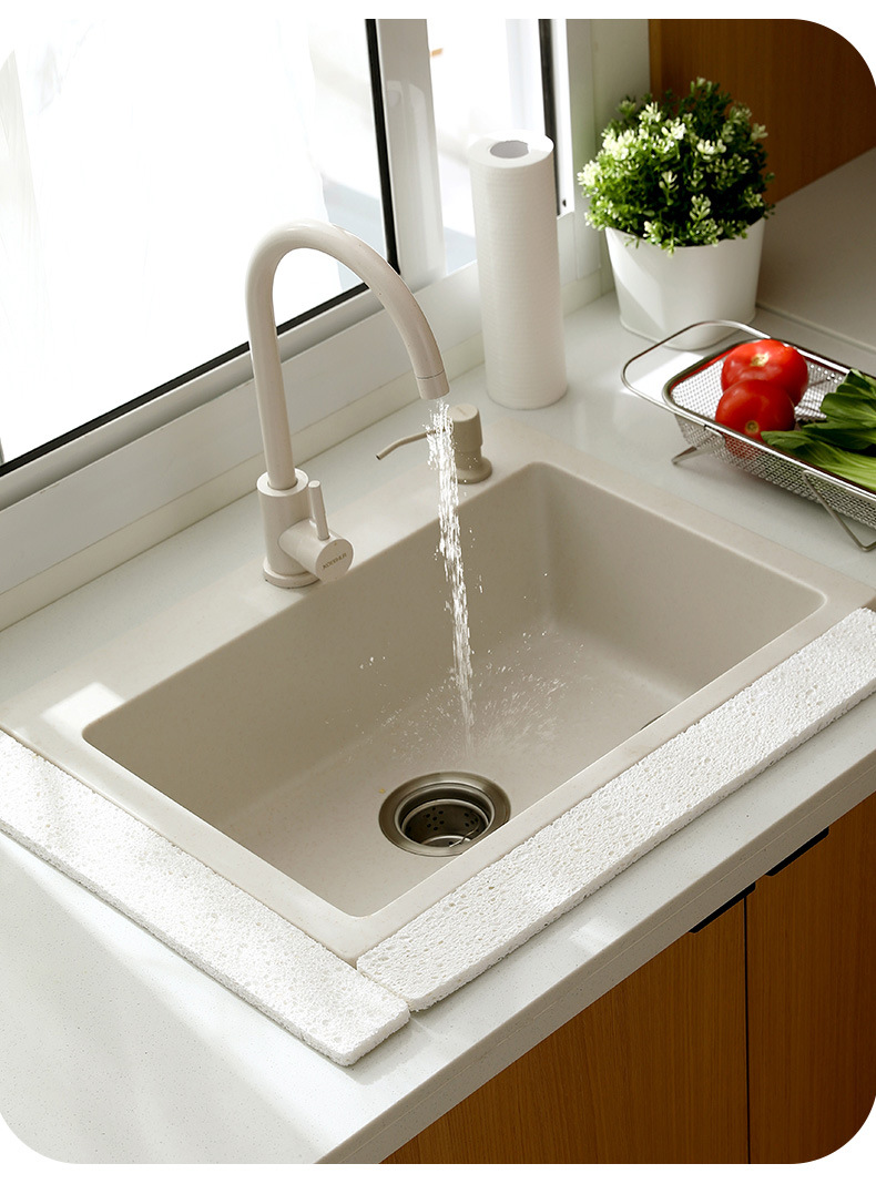 FaSoLa household sink long strip absorbent cotton kitchen sink splash-proof water barrier board dishwashing wood pulp cotton scouring pad pic 28