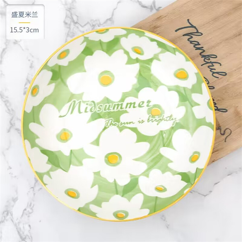 6.25-inch ceramic plates, first-grade round plates, ceramic fruit plates, bowls, plates, rice plates, tableware, vegetable basins, Yiwu products pic 20
