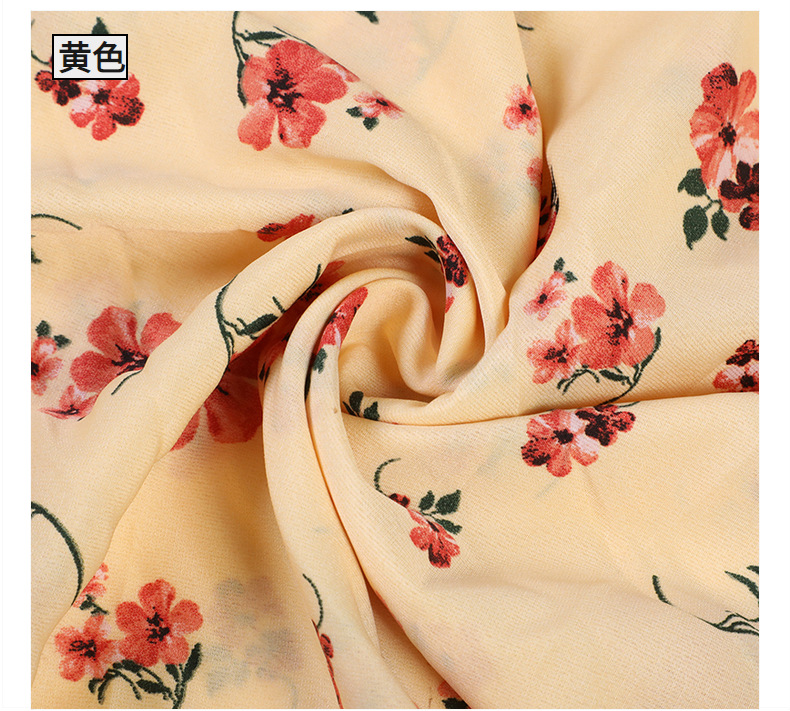 Korean silk printed fabric, Hanfu ancient costume printed fabric, fashionable clothing dress, floral print fabric pic 17