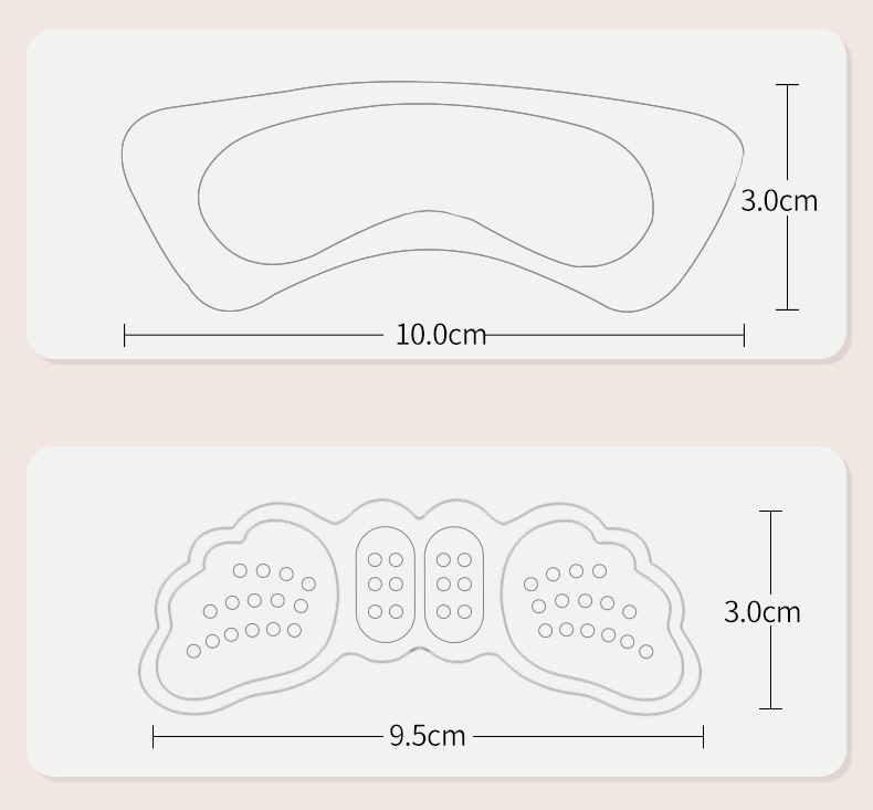 乐福4D后跟帖透明超软舒适防磨脚防滑防掉跟高跟鞋神器后跟贴批发详情13