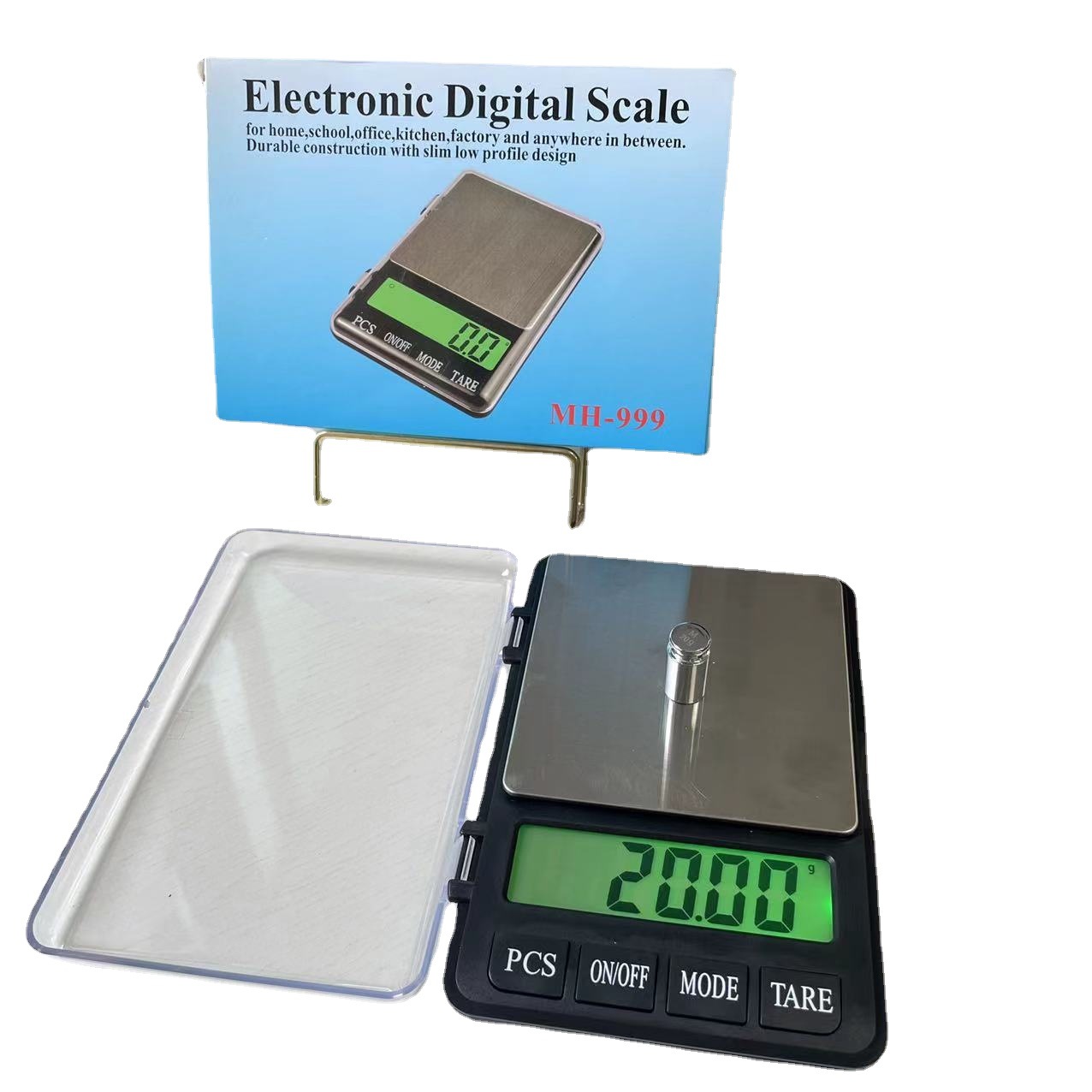 I2000不锈钢电子秤烘焙厨房秤高精度珠宝秤便携口袋克称厂家直供详情3