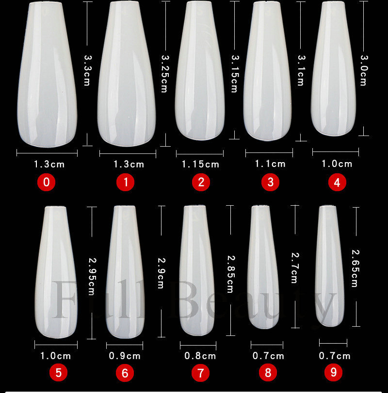 Cross-border new nail nail plate box set, thin and seamless, 240 pieces T-shaped ballet type false nail extension plates pic 7