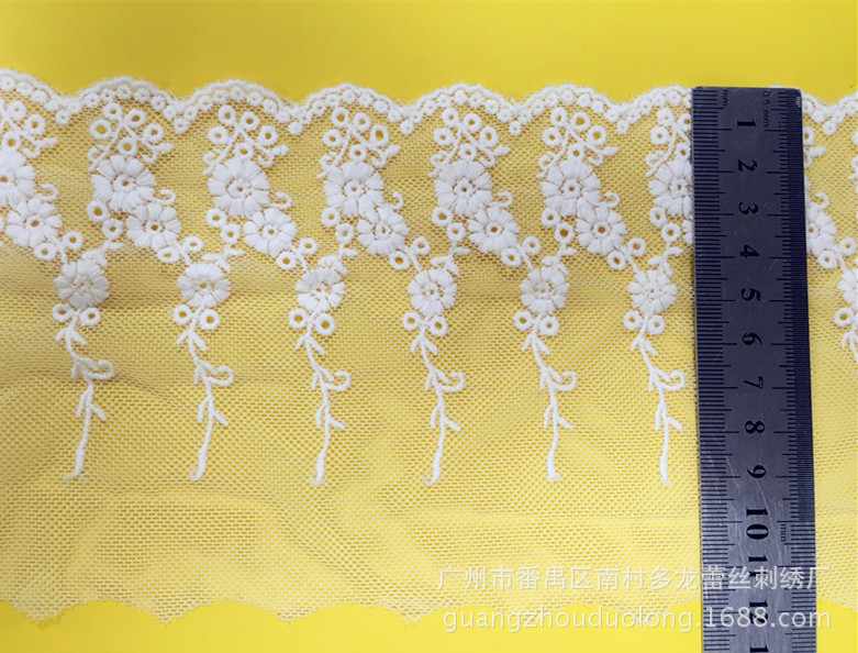 16595 is in stock and available for wholesale of grape flower lace lace clothing, home textile accessories, mesh, embroidery and lace dresses pic 3