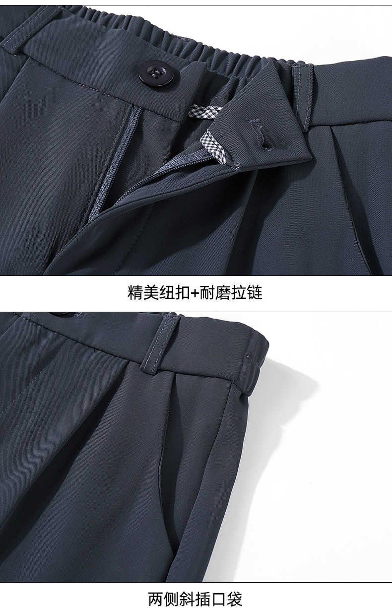 窄版灰色垂感裤女2024春秋新款高腰直筒长裤修身显瘦阔腿西装裤子详情8
