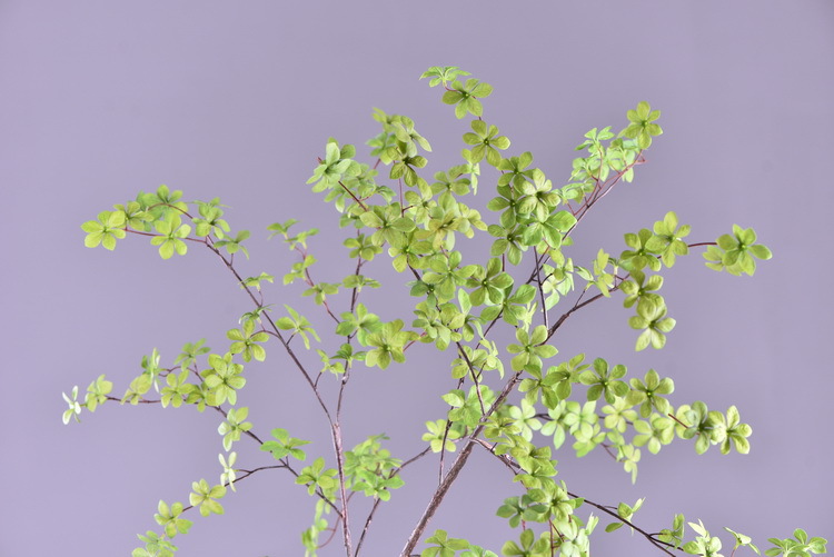 Home decoration simulation Japanese hanging bell branches, home decoration floor-standing flower figures, artificial green plant simulation leaves pic 16