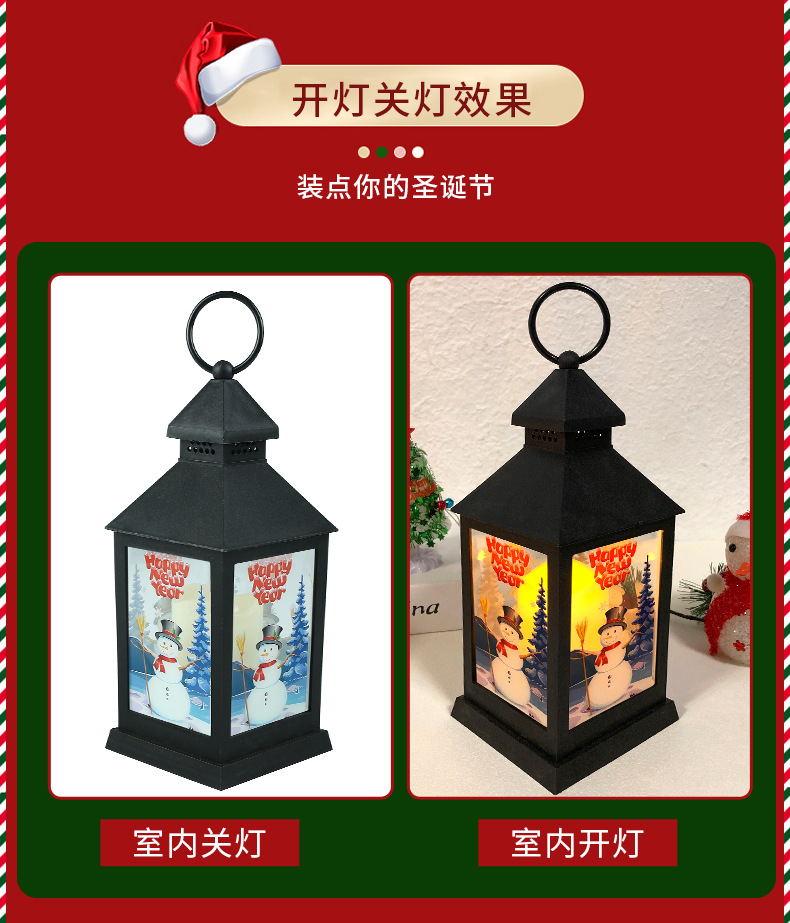 Wholesale of new Christmas wind lantern ornaments and small wind lantern pendants for Christmas arches pic 5