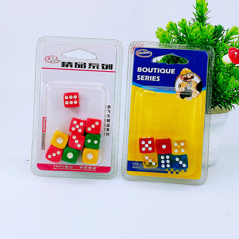 Factory direct sales card pack of 6 colored mahjong tiles, size comparison tiles, 2-yuan package pic 2