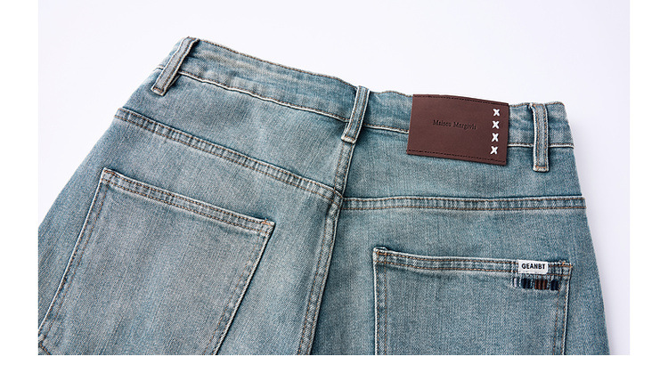 Mermack 13-ampere cotton blended washed jeans for men 2024 autumn new mid-waisted tapered long pants 97246 pic 24